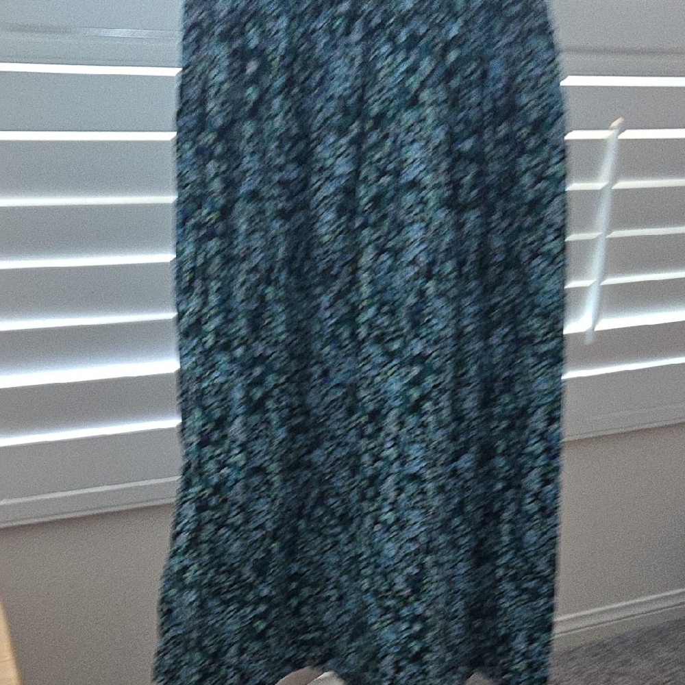 J. Crew Blue Floral Dress with Ruffles - Picture 5 of 6